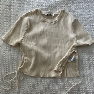 Zara side tie crop top